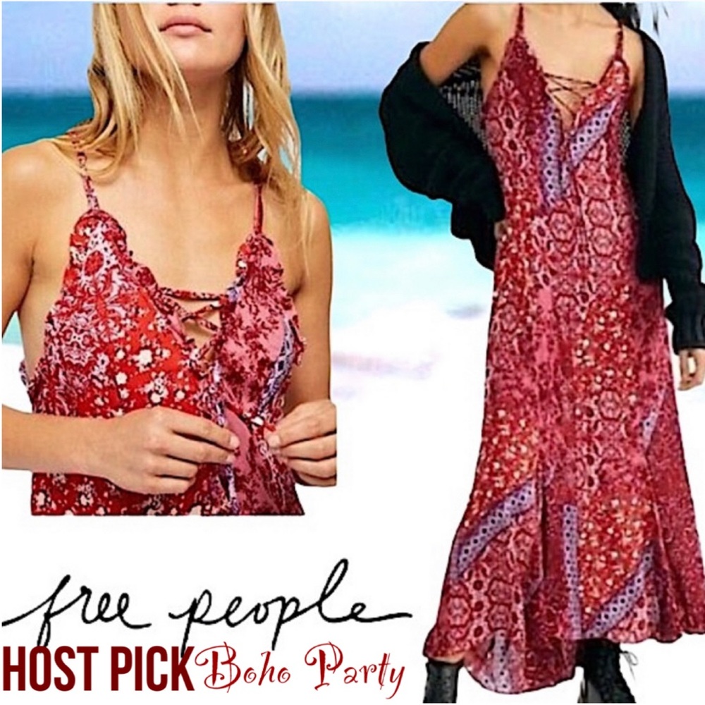 Sale LAST Free People Work Of Art Slip Maxi